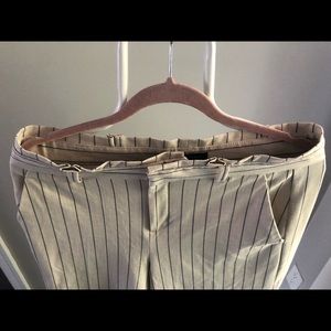 High waisted, cropped, wide leg dress pants